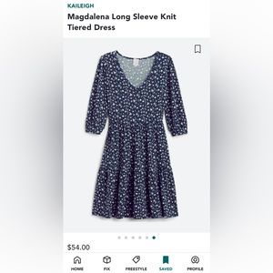 Cute dress with long sleeves very comfortable to wear anywhere. New